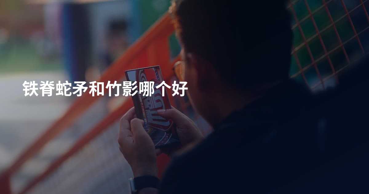 铁脊蛇矛和竹影哪个好