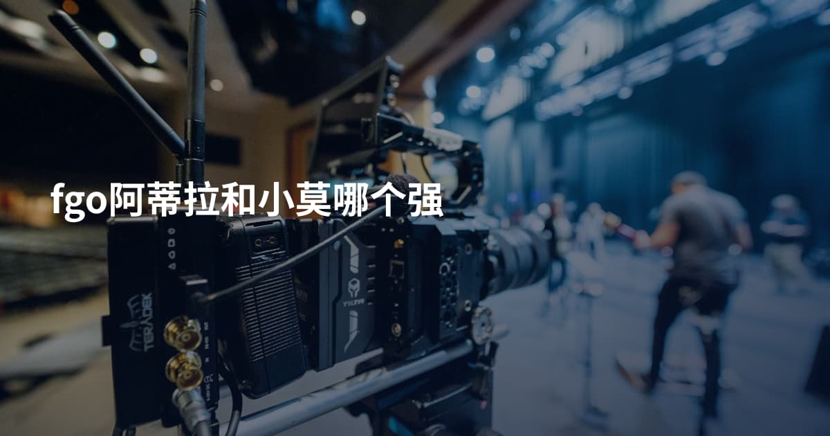 fgo阿蒂拉和小莫哪个强