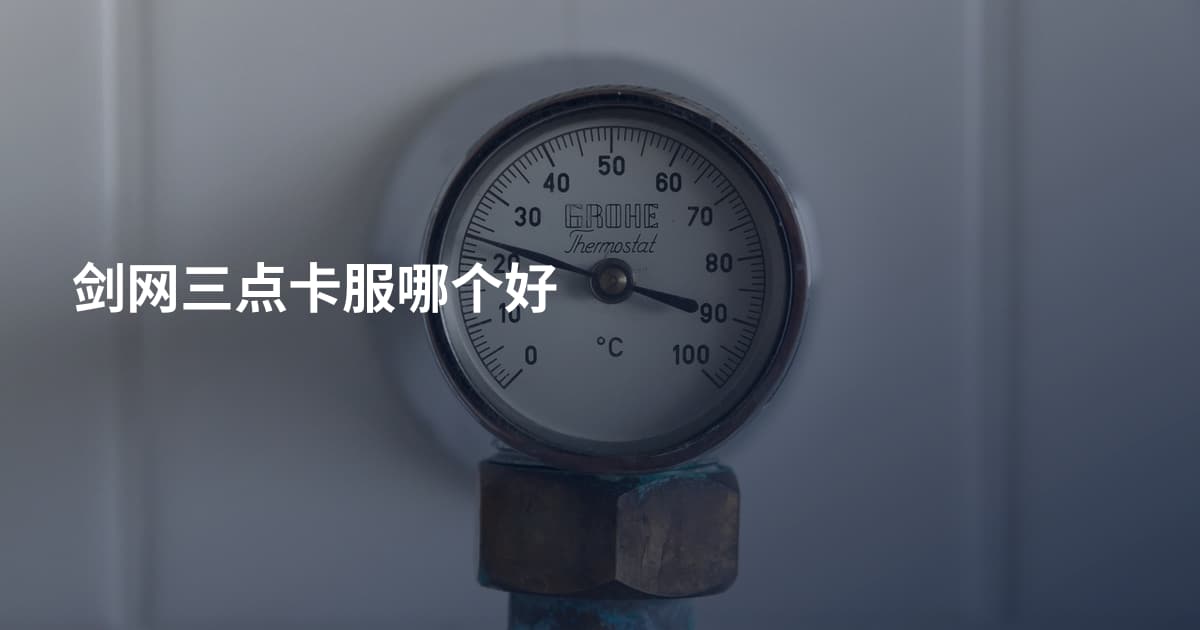 剑网三点卡服哪个好