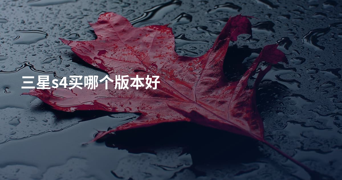 三星s4买哪个版本好