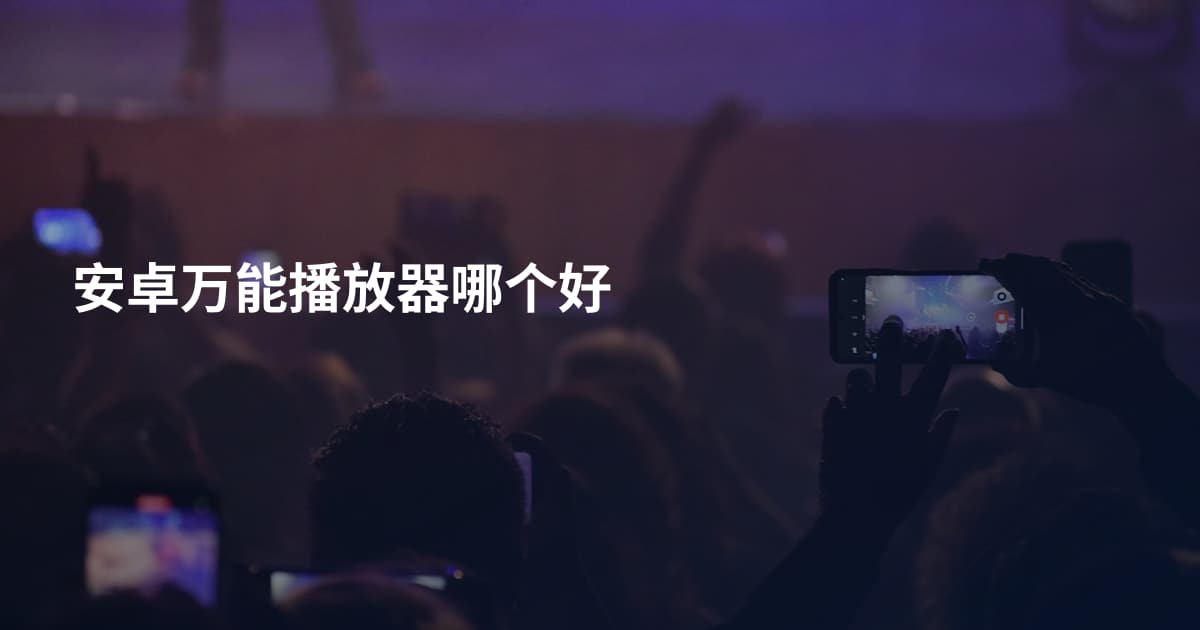 安卓万能播放器哪个好