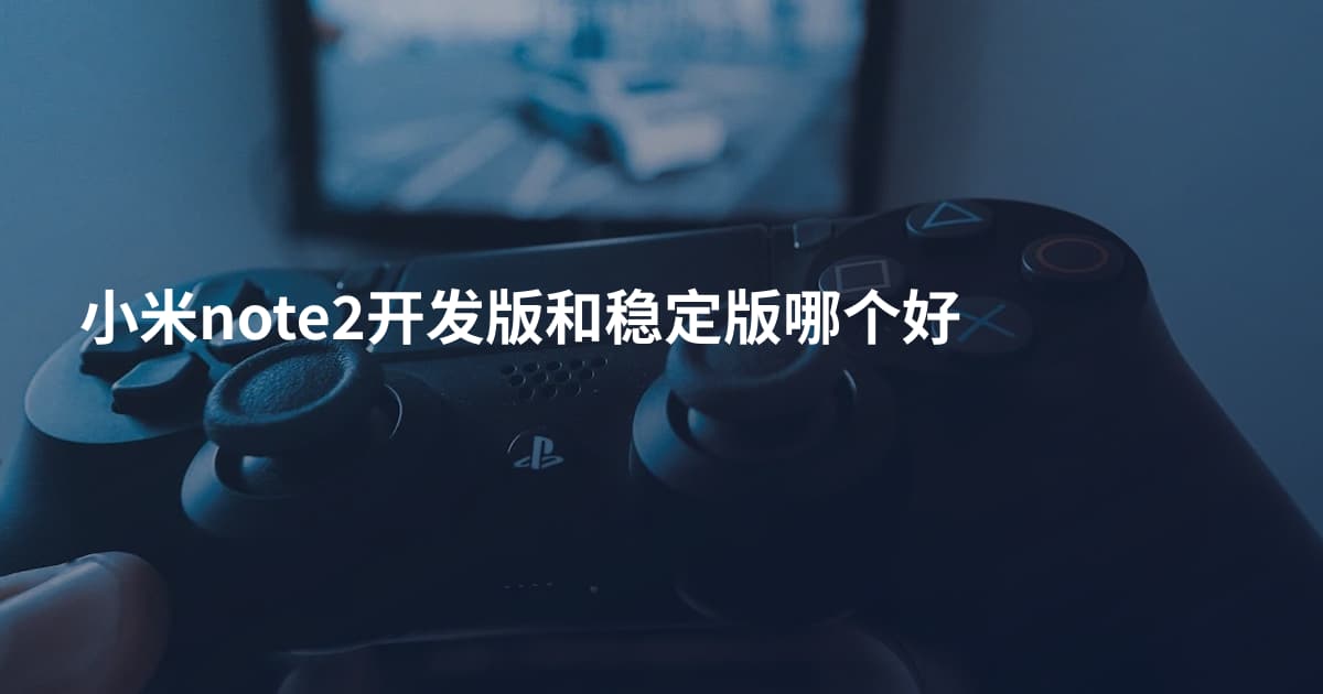 小米note2开发版和稳定版哪个好