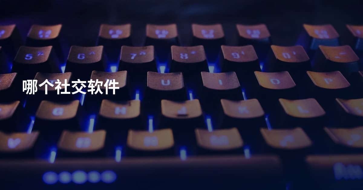 哪个社交软件