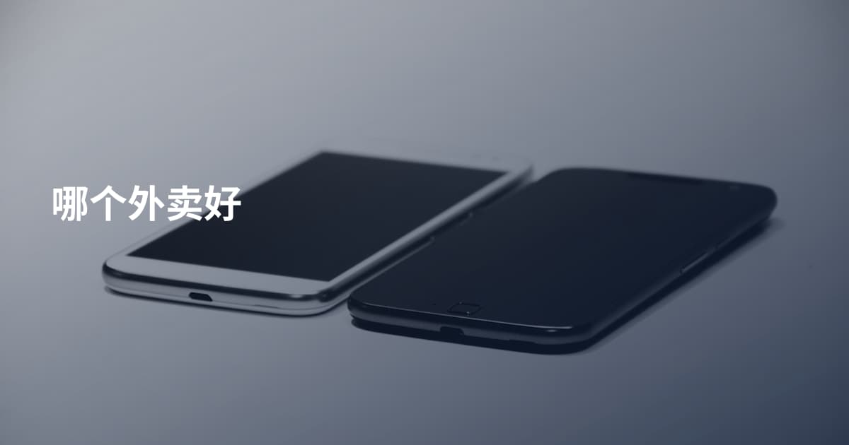 哪个外卖好
