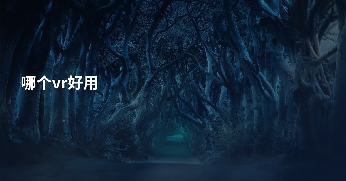 哪个vr好用