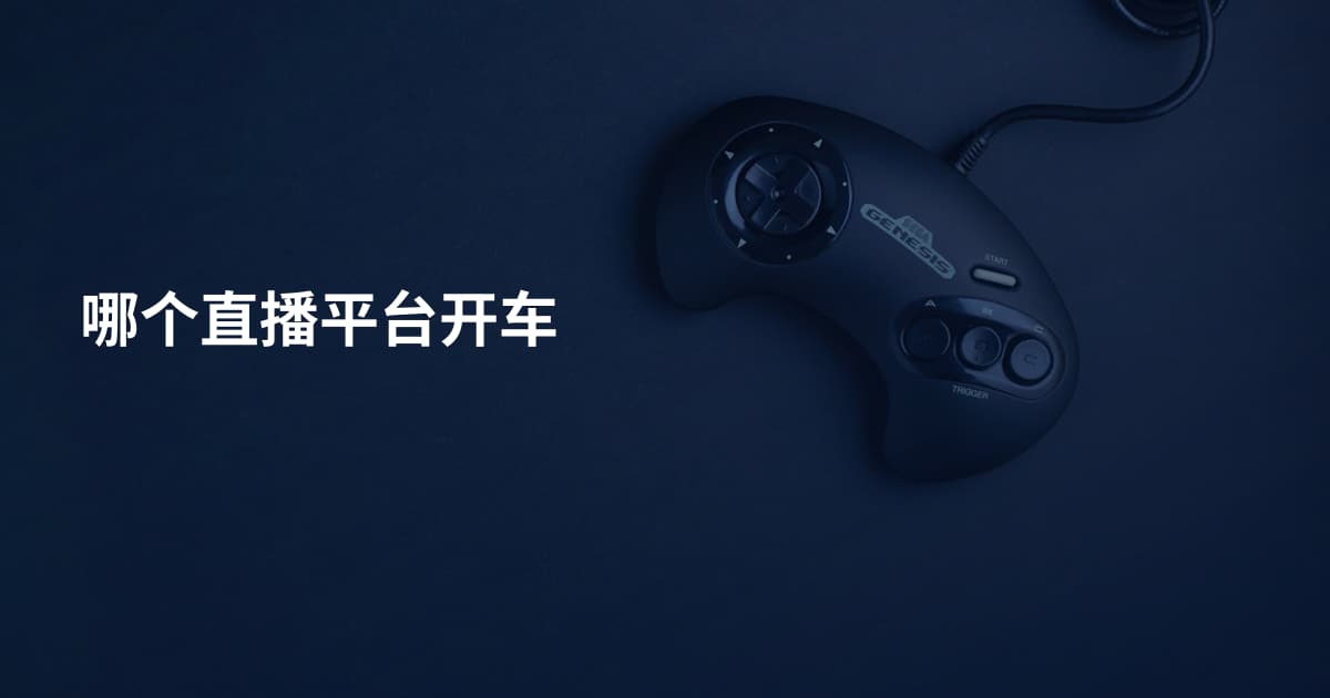 哪个直播平台开车