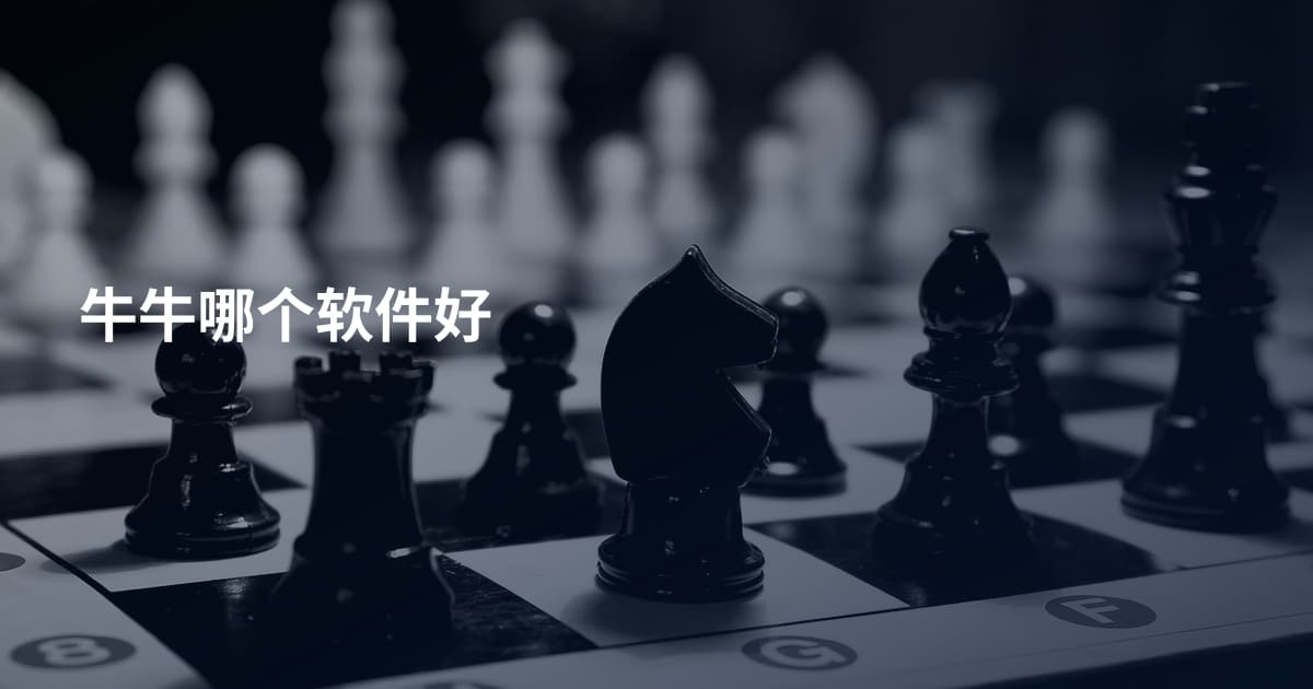 牛牛哪个软件好