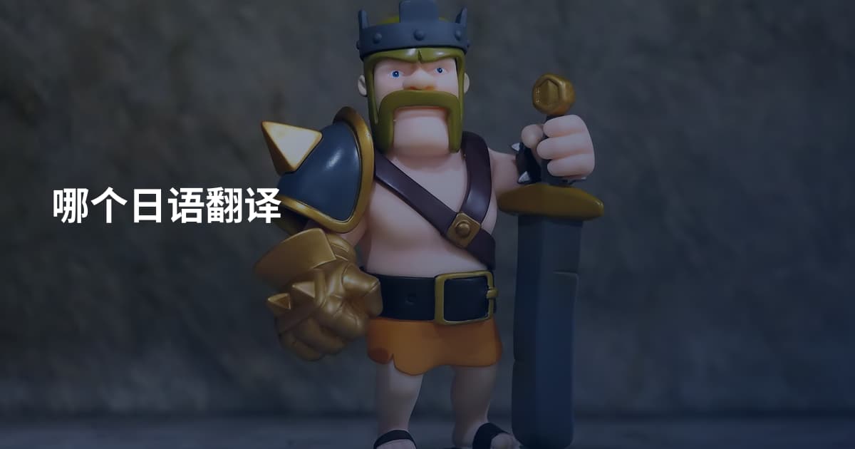 哪个日语翻译