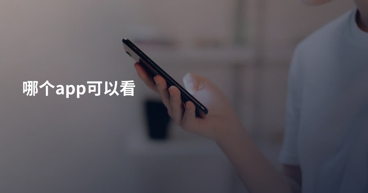 哪个app可以看