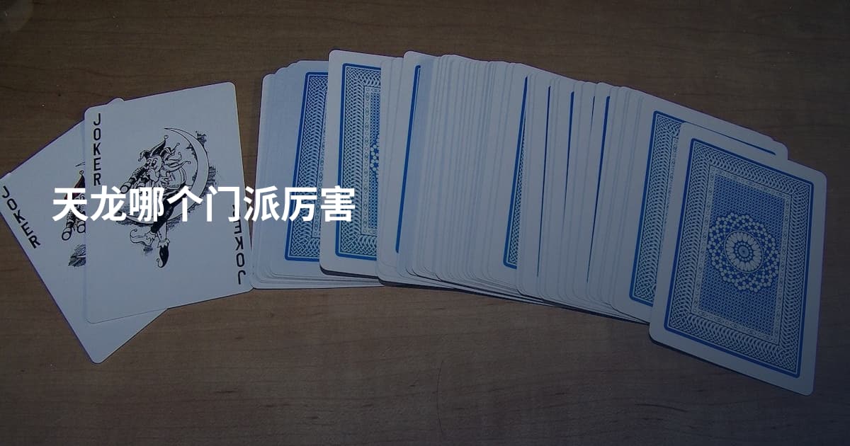 天龙哪个门派厉害