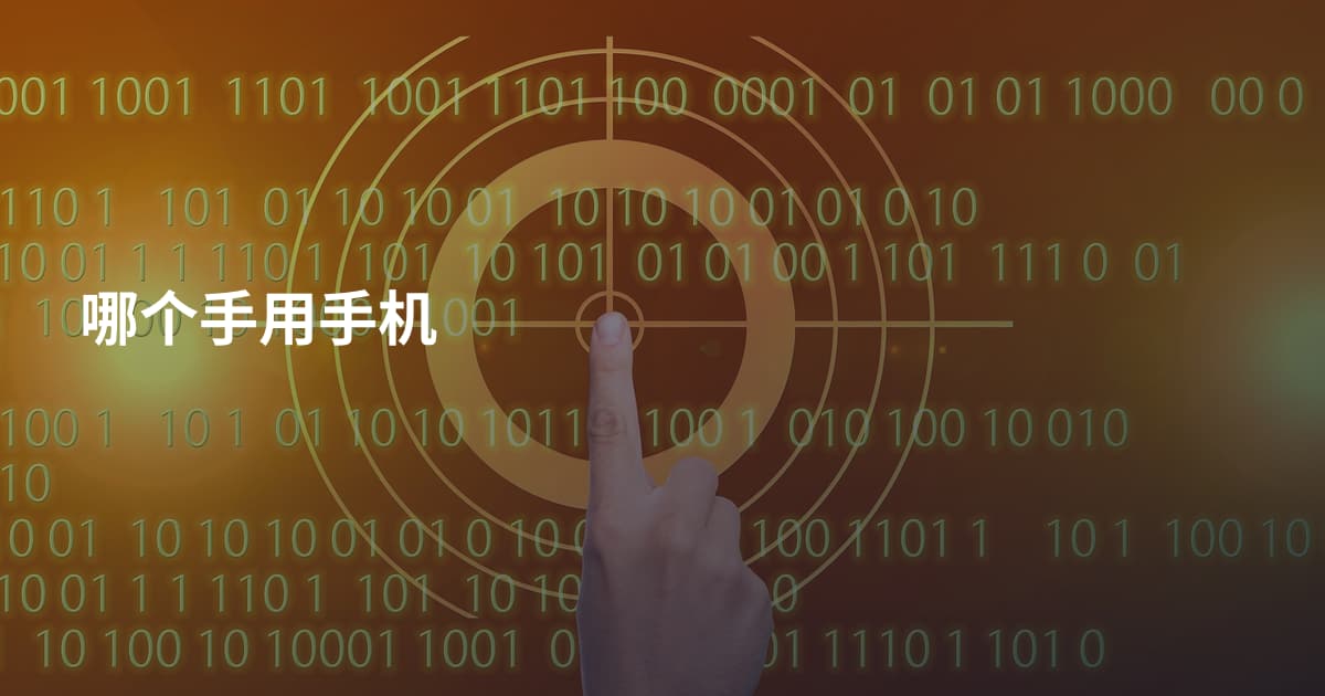 哪个手用手机