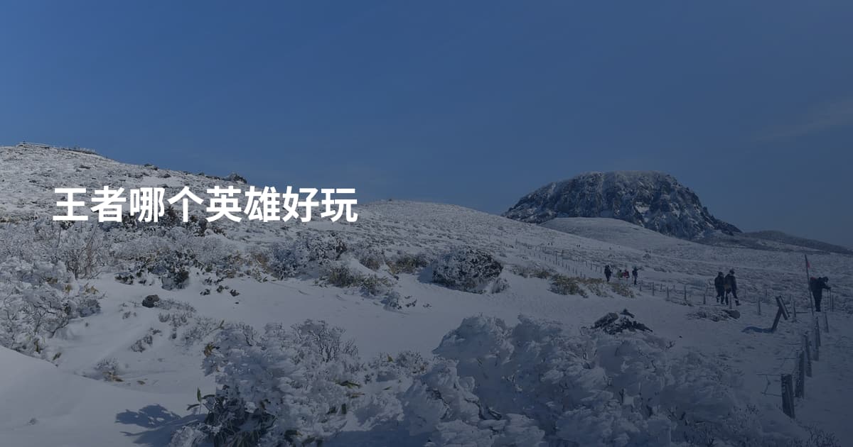 王者哪个英雄好玩