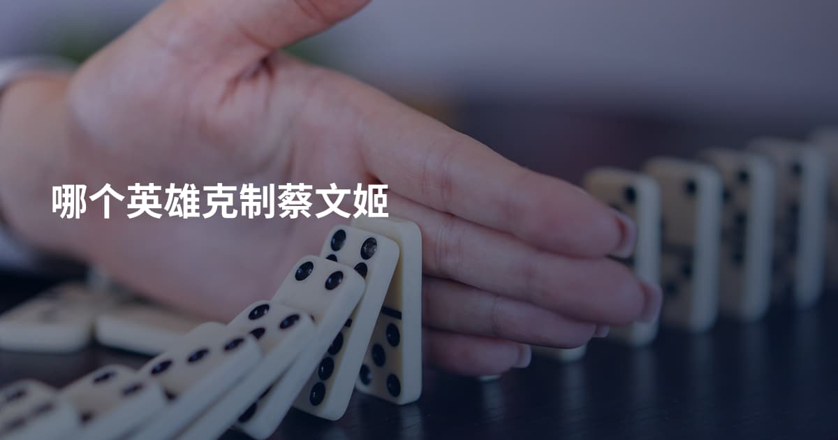 哪个英雄克制蔡文姬