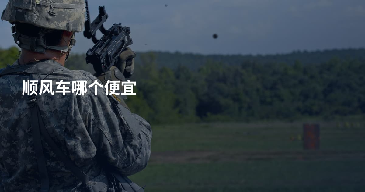 顺风车哪个便宜