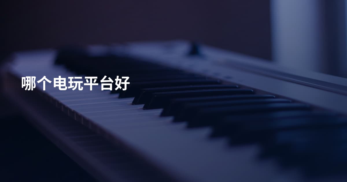 哪个电玩平台好