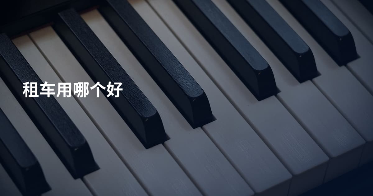 租车用哪个好