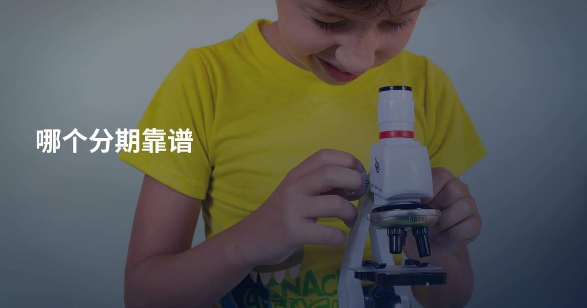 哪个分期靠谱
