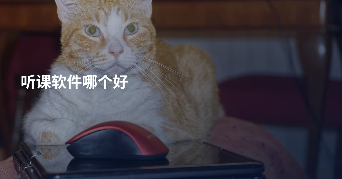 听课软件哪个好