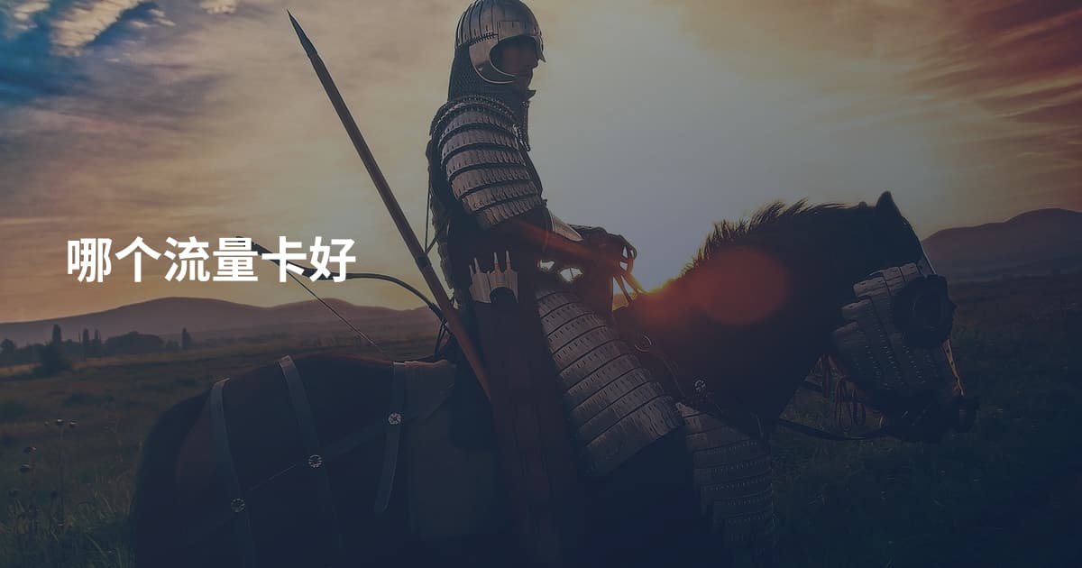 哪个流量卡好
