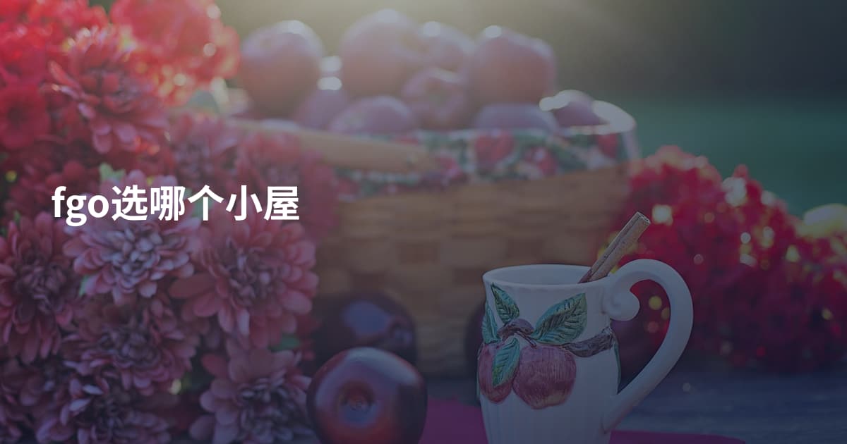 fgo选哪个小屋