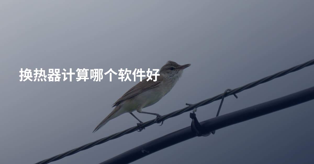 换热器计算哪个软件好