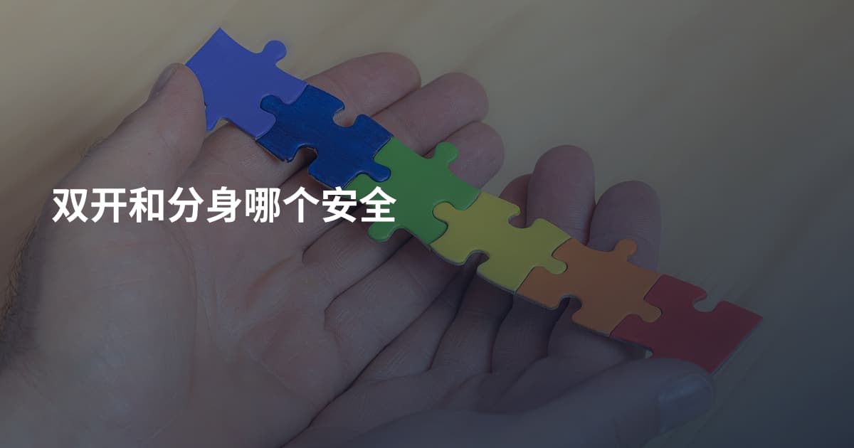 双开和分身哪个安全