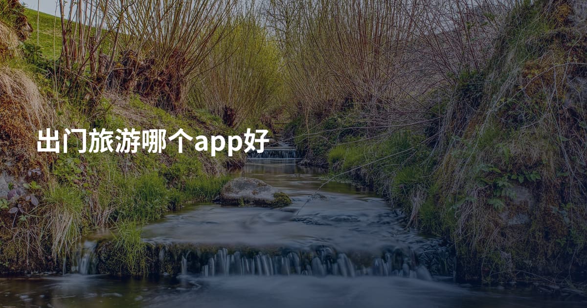 出门旅游哪个app好
