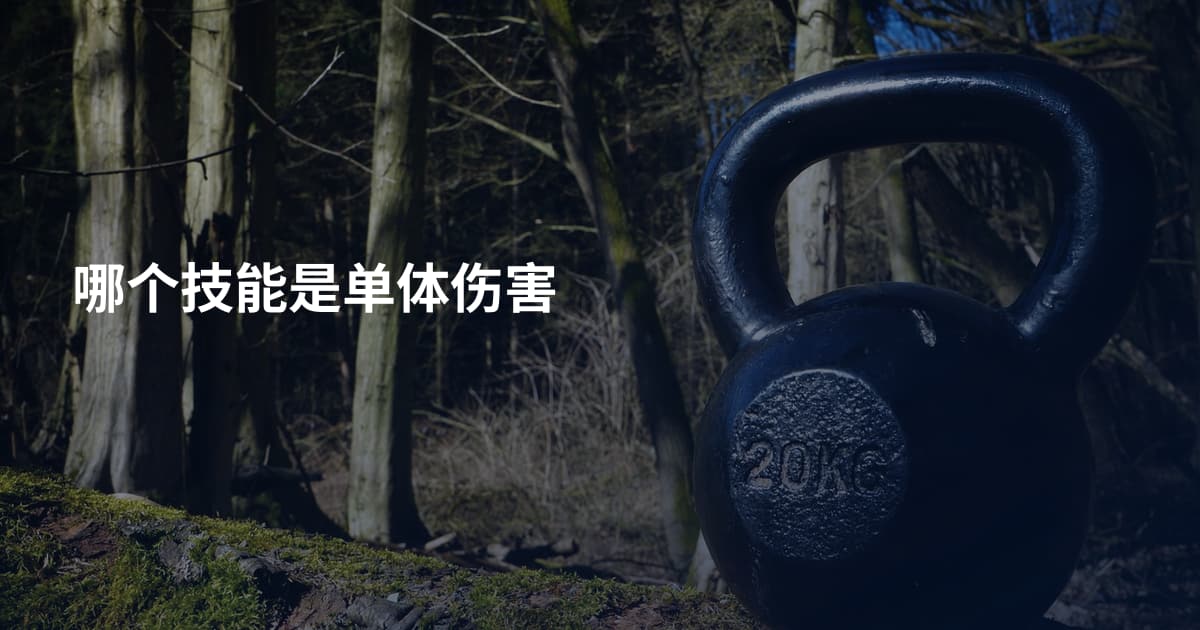 哪个技能是单体伤害