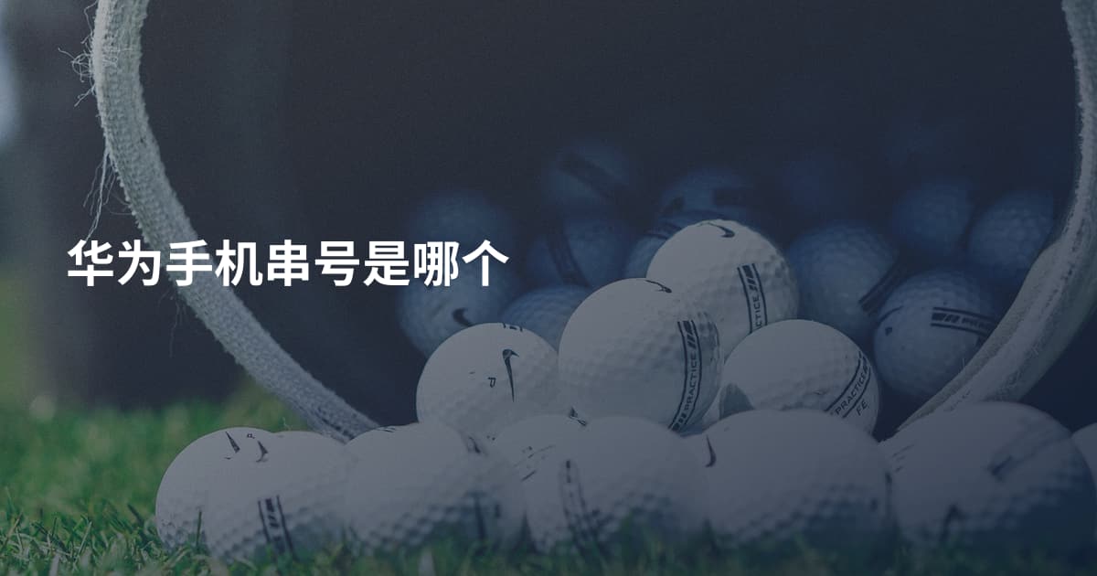 华为手机串号是哪个