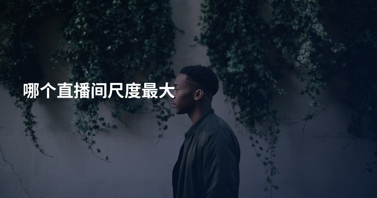 哪个直播间尺度最大