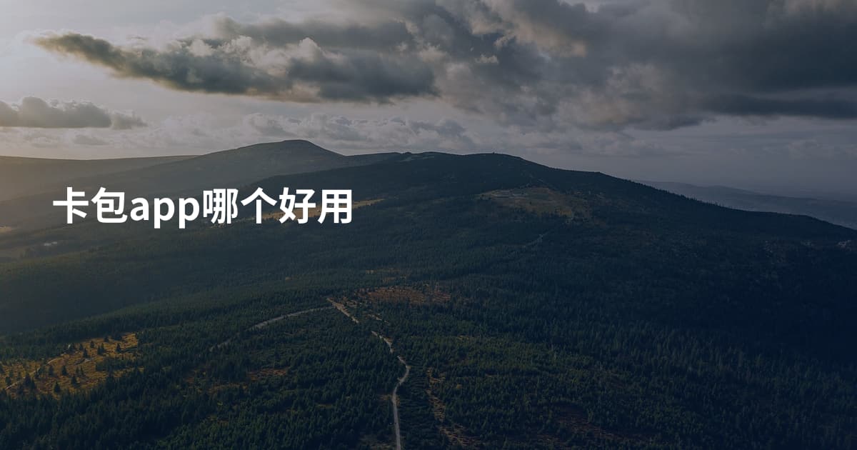 卡包app哪个好用