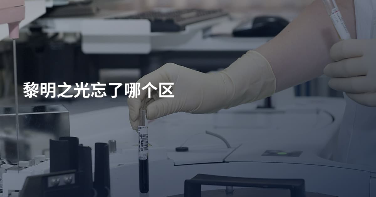 黎明之光忘了哪个区