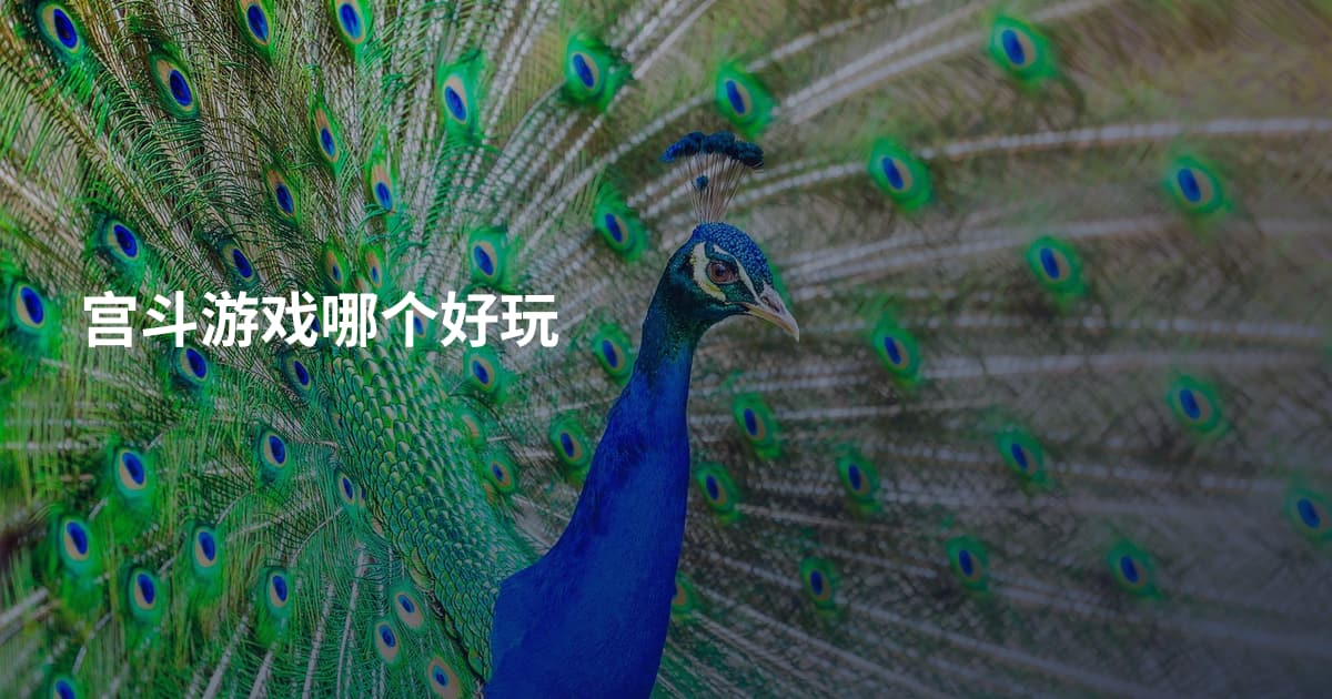 宫斗游戏哪个好玩