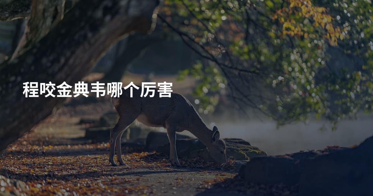 程咬金典韦哪个厉害