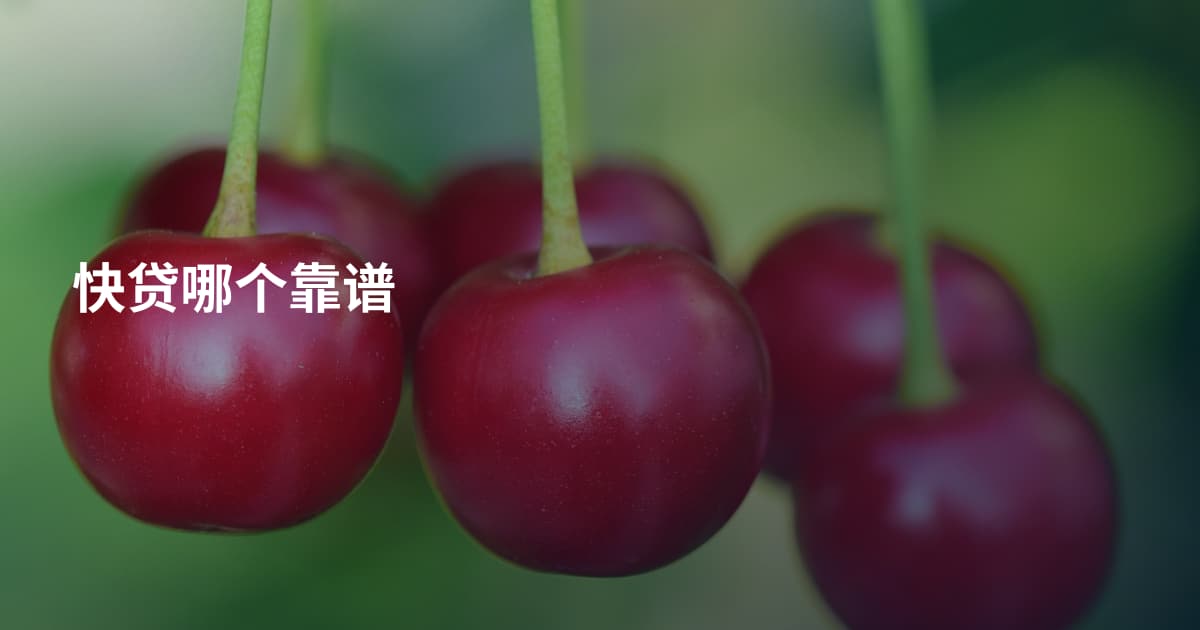 快贷哪个靠谱