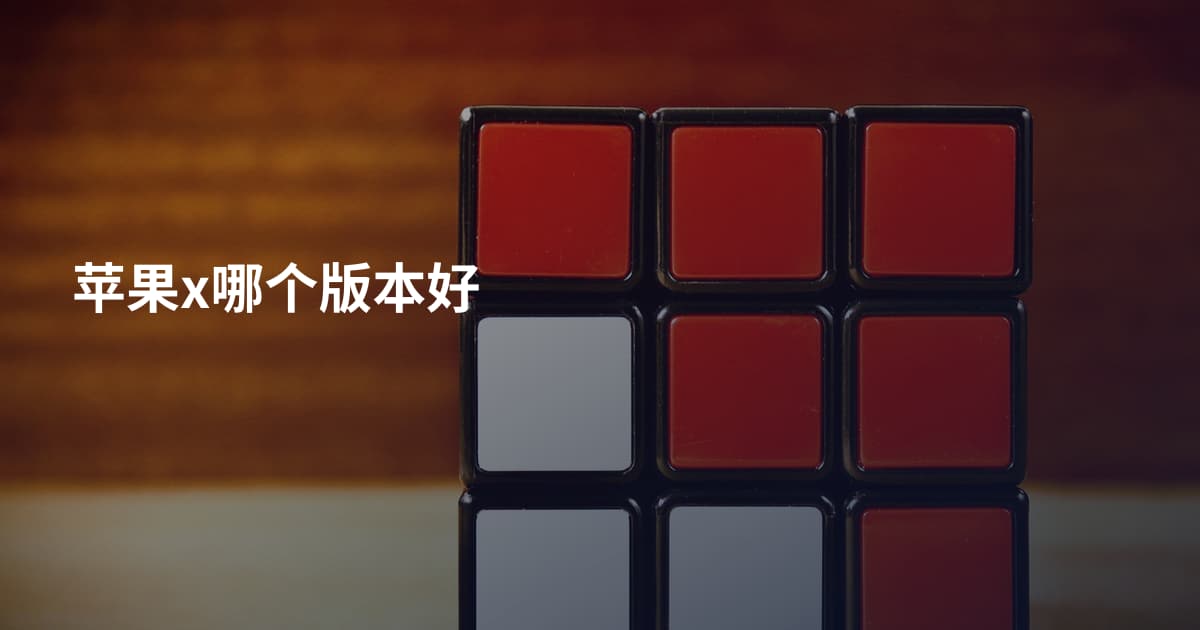 苹果x哪个版本好