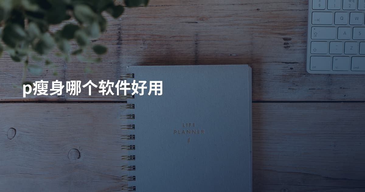p瘦身哪个软件好用