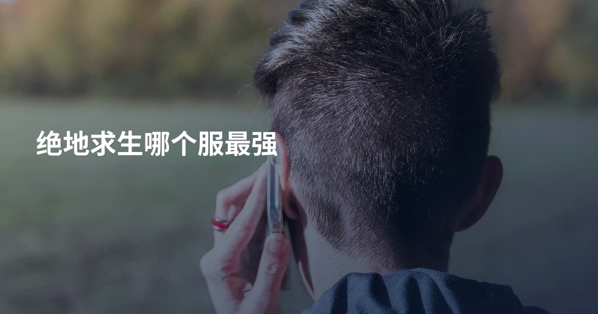 绝地求生哪个服最强