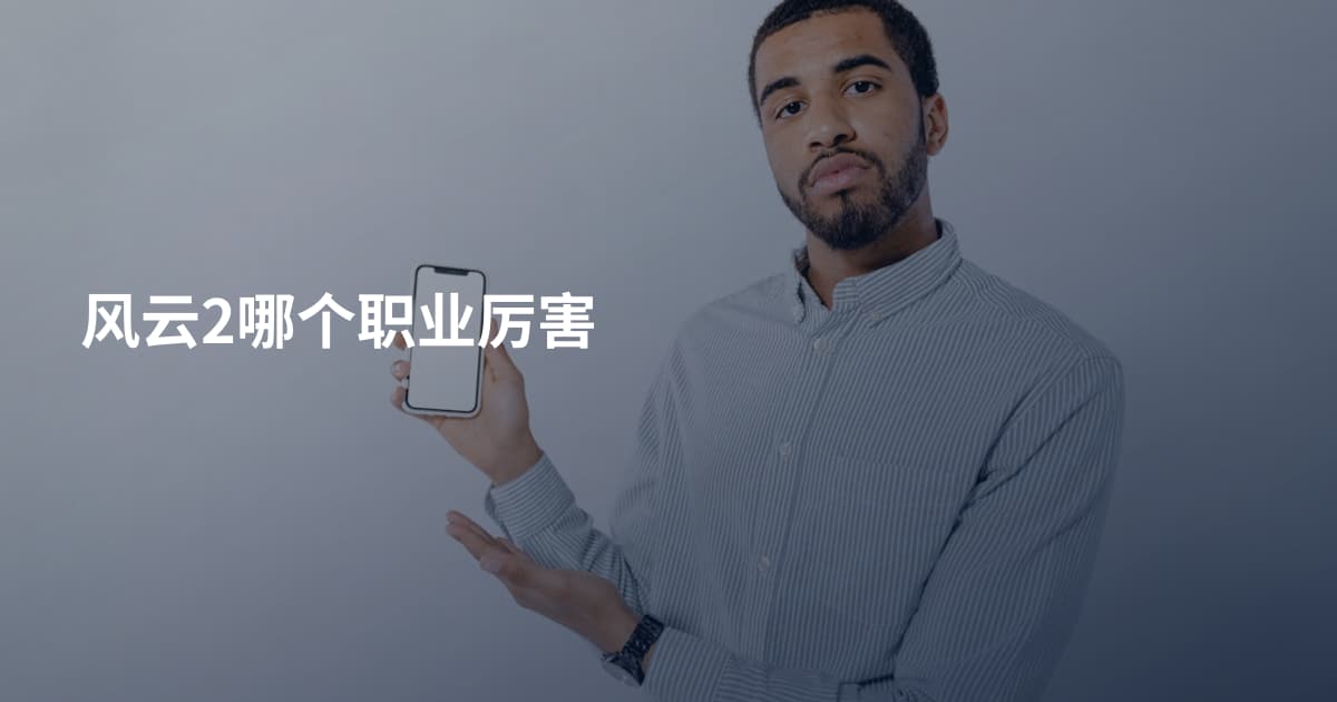 风云2哪个职业厉害