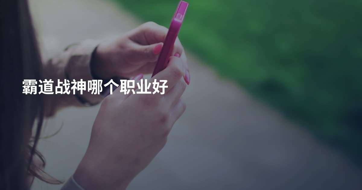 霸道战神哪个职业好