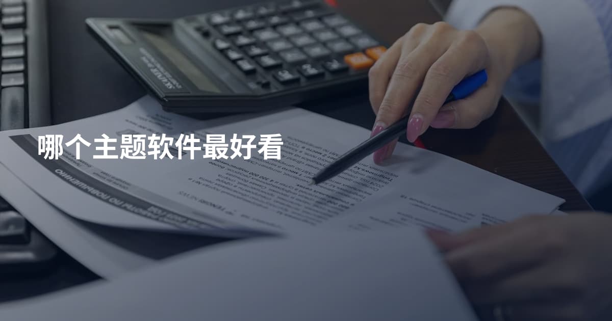 哪个主题软件最好看