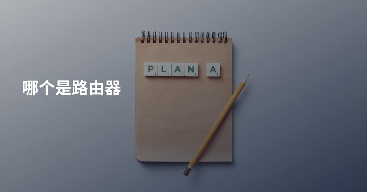 哪个是路由器