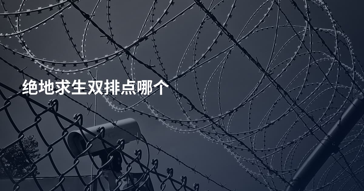 绝地求生双排点哪个