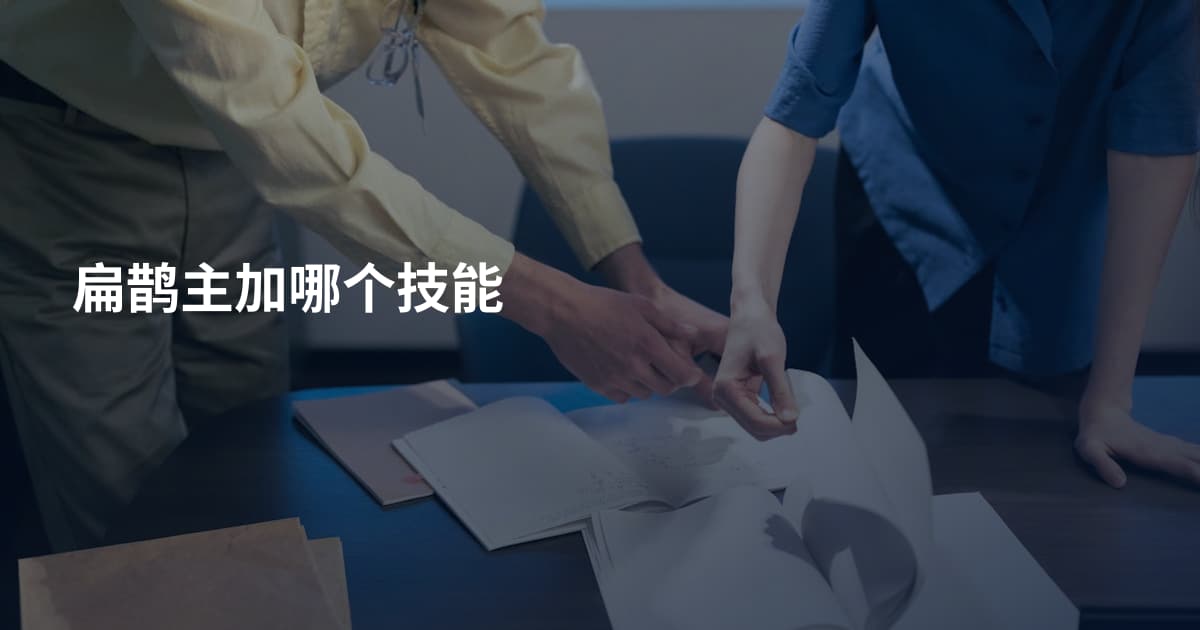 扁鹊主加哪个技能