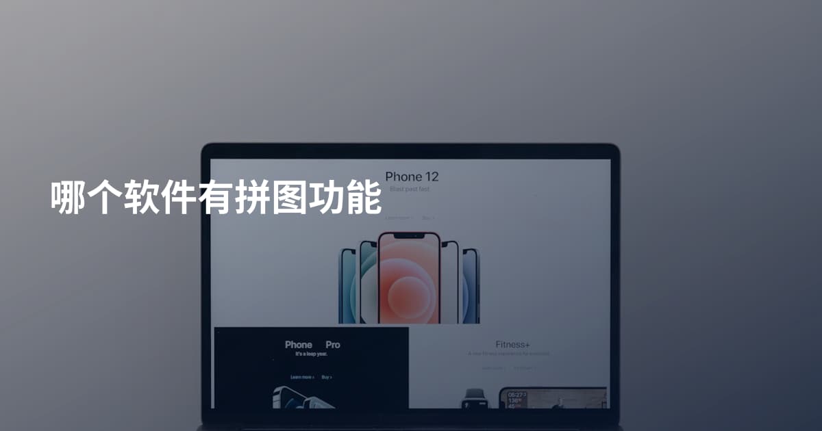哪个软件有拼图功能
