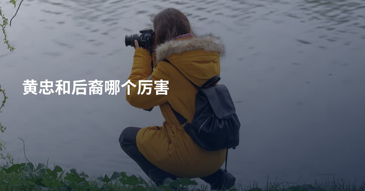 黄忠和后裔哪个厉害