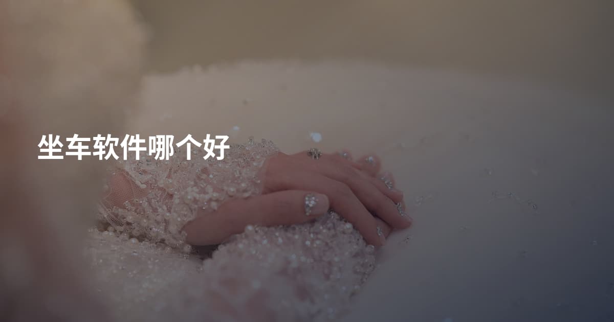 坐车软件哪个好