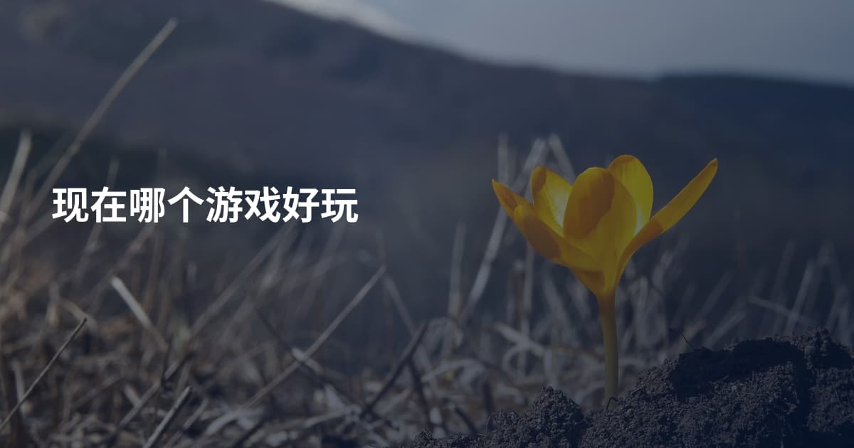现在哪个游戏好玩