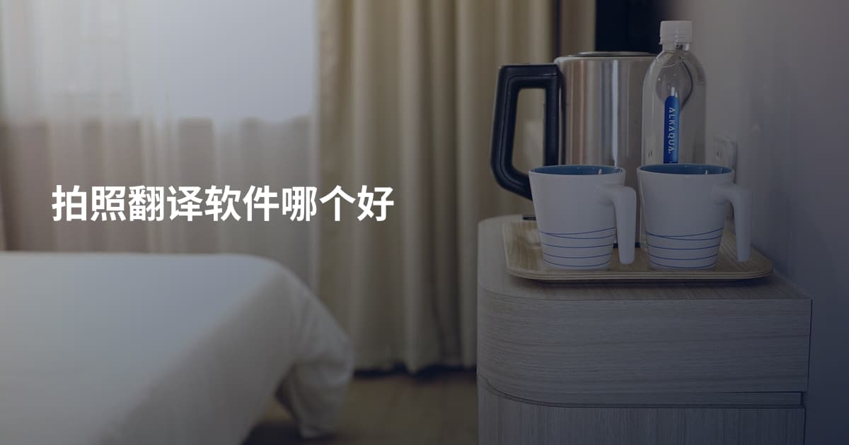 拍照翻译软件哪个好