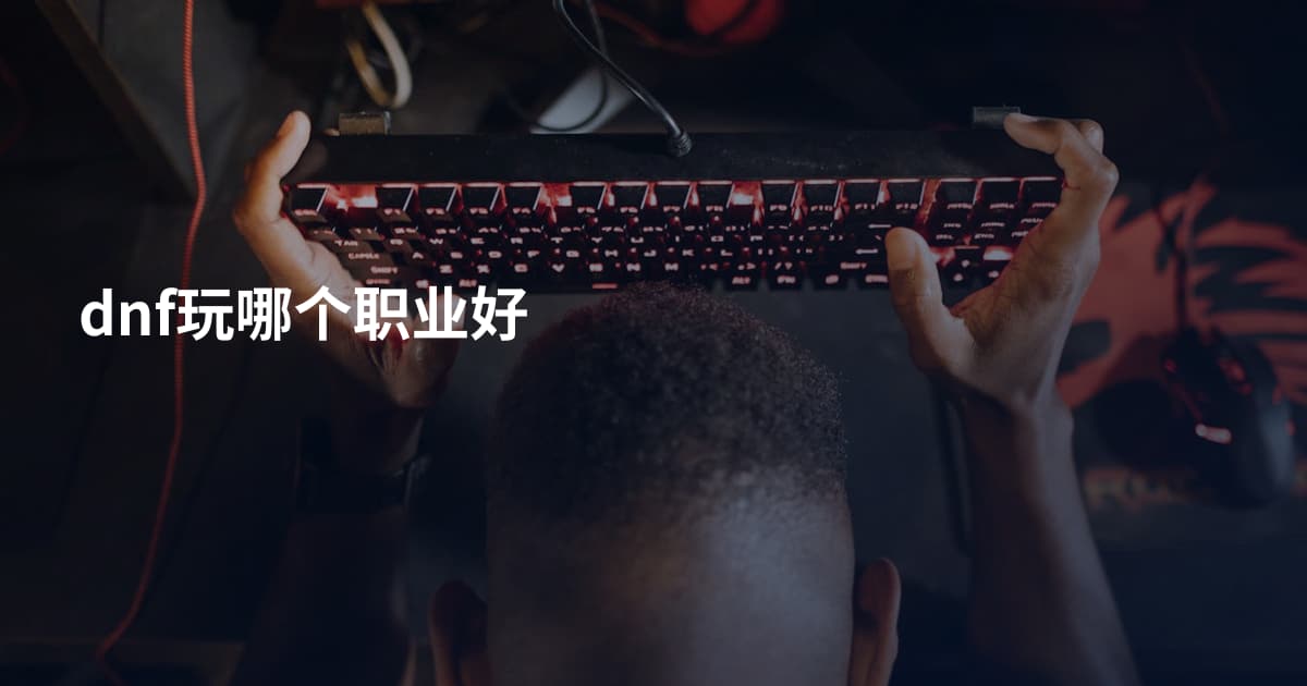 dnf玩哪个职业好